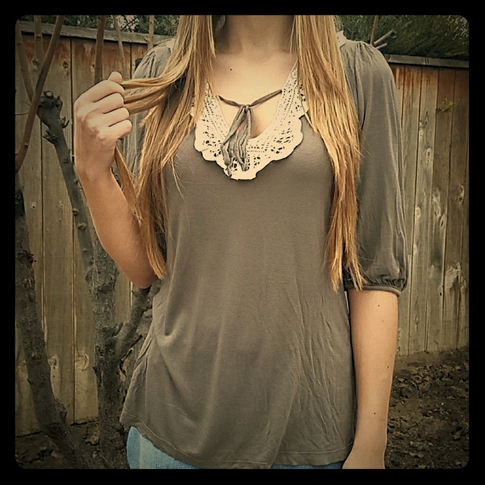 Olive vintage top